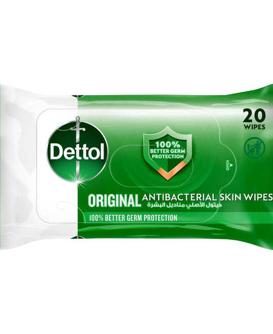 Dettol Original Antibacterial Skin Wipes 20 pcs