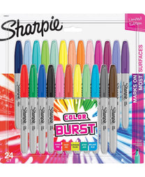 Sharpie Fine Permanent Marker 24 Colour Assorted