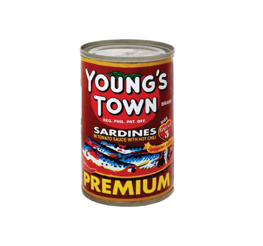 سردين يونغز تاون بصلصة الطماطم مع الفلفل الحار 155 جم