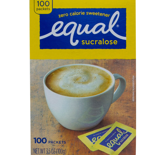مُحلي متساوي السكرالوز خالي من السعرات الحرارية 100 قطعة