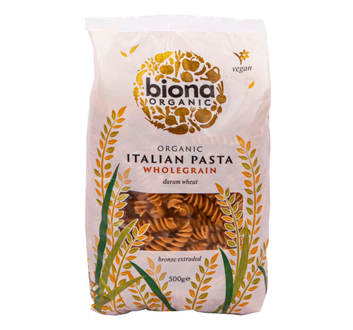 Biona Organic Italian Pasta Whole Grain Fusilli 500 g