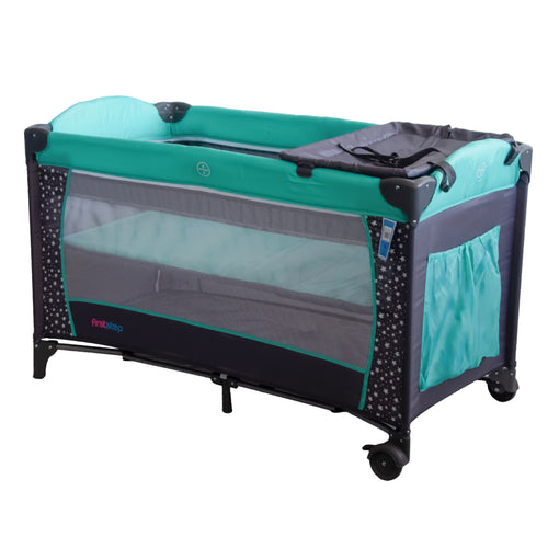 First Step Baby Play Pen, Grey, P9020-6
