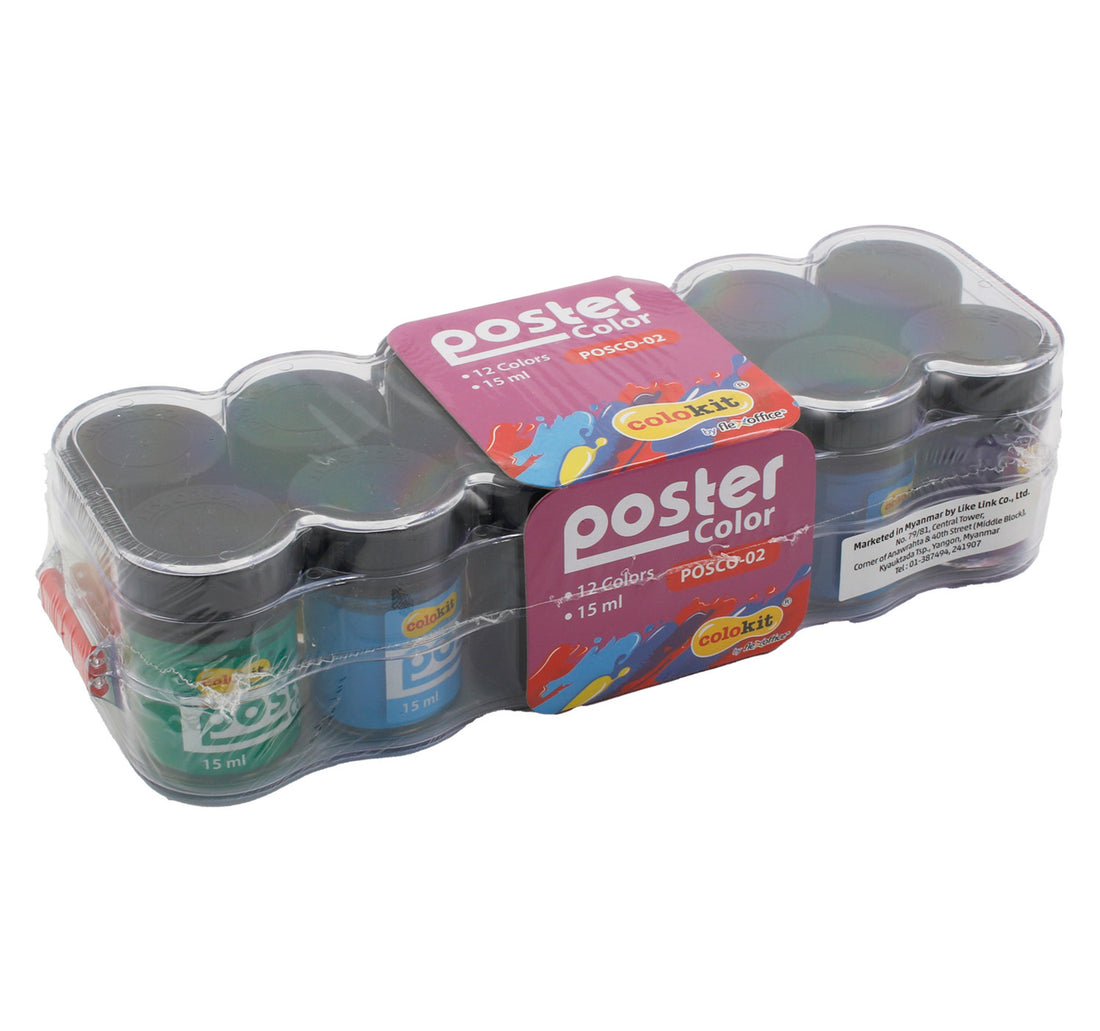 Flex Office Poster Color Kit, 12 pcs, 314197