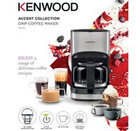 kenwood 6 Cups Coffee Makers, 550 W, Black/Silver, CMM05.000BM