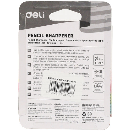 Deli Metal Sharpener 10pcs E39761