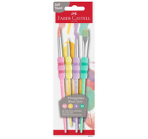 Faber-Castell Grip Paint Brush, 4 Pcs, 481620