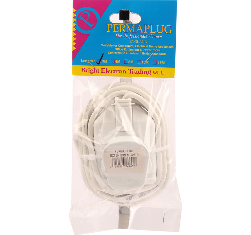 Permaplug Extension 1G IMP-11-07 3 Meter