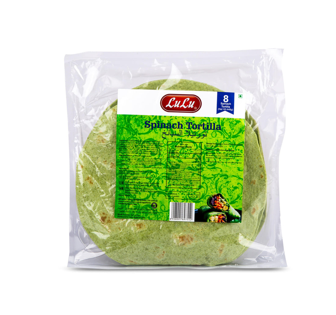 Lulu Spinach Tortilla Wrap 8 pcs