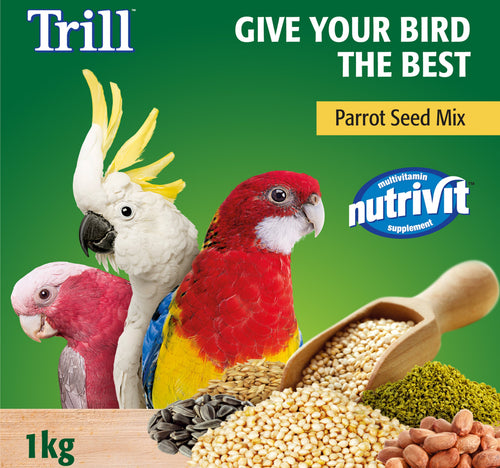 Trill Parrot Seed Mix Bird Food 1 kg