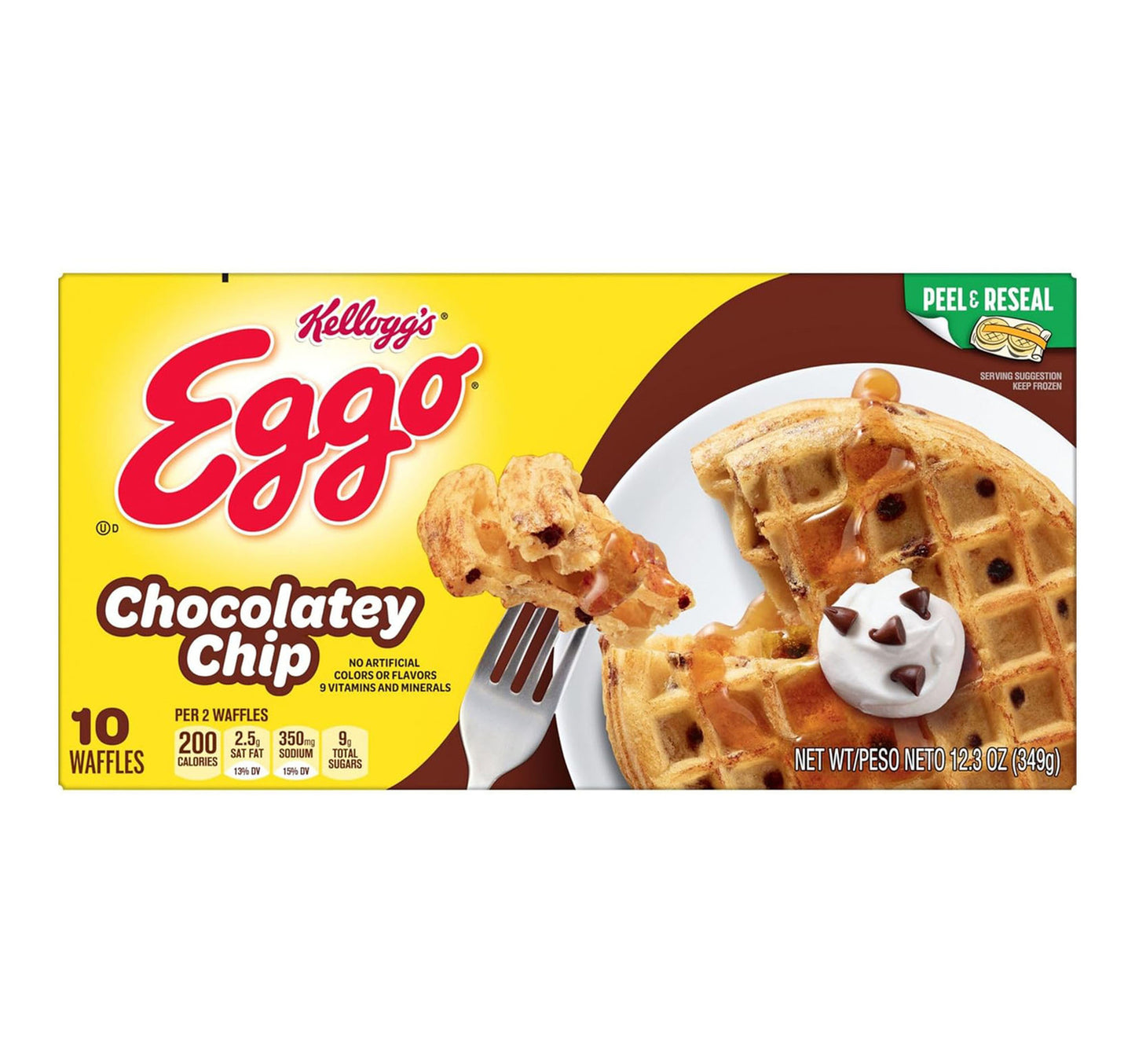 Kellogg's Eggo Chocolatey Chip Waffle 349 g