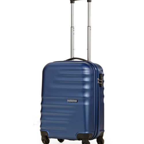 American Tourister Preston 4 Wheels Hard Trolley, 77 cm, Blue
