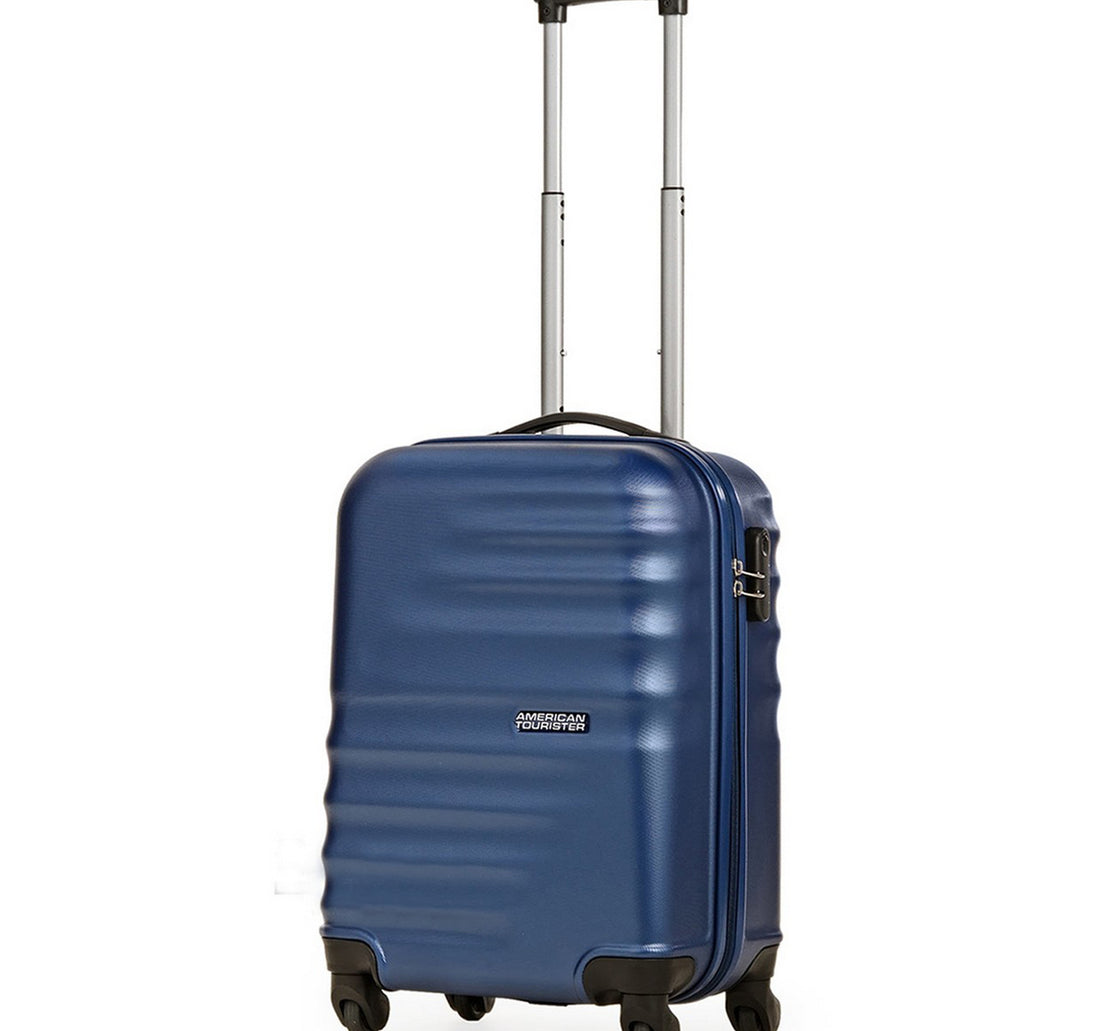 American Tourister Preston 4 Wheels Hard Trolley, 77 cm, Blue