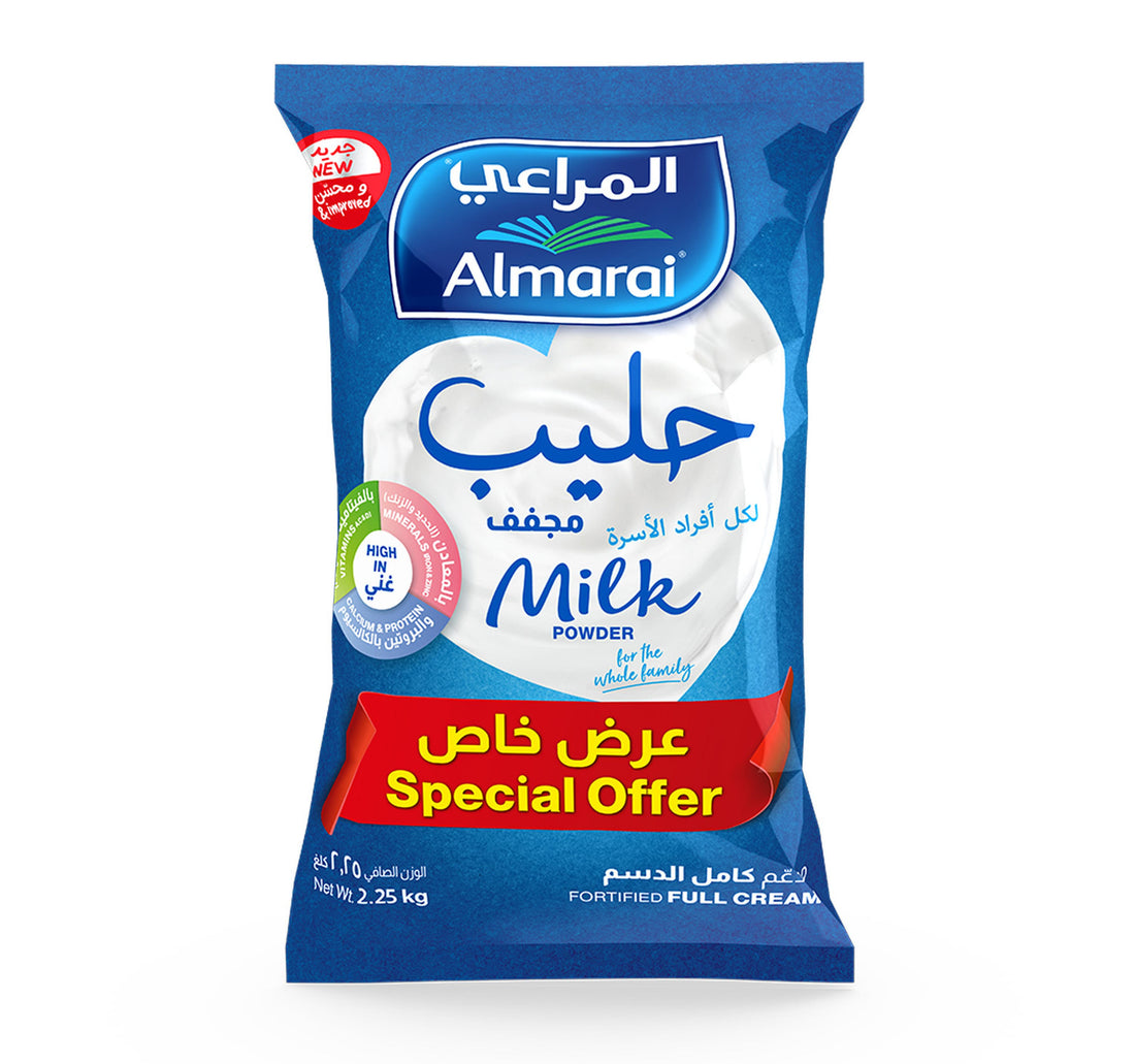 Almarai Milk Powder Fortified Full Cream Value Pack 2.25 kg