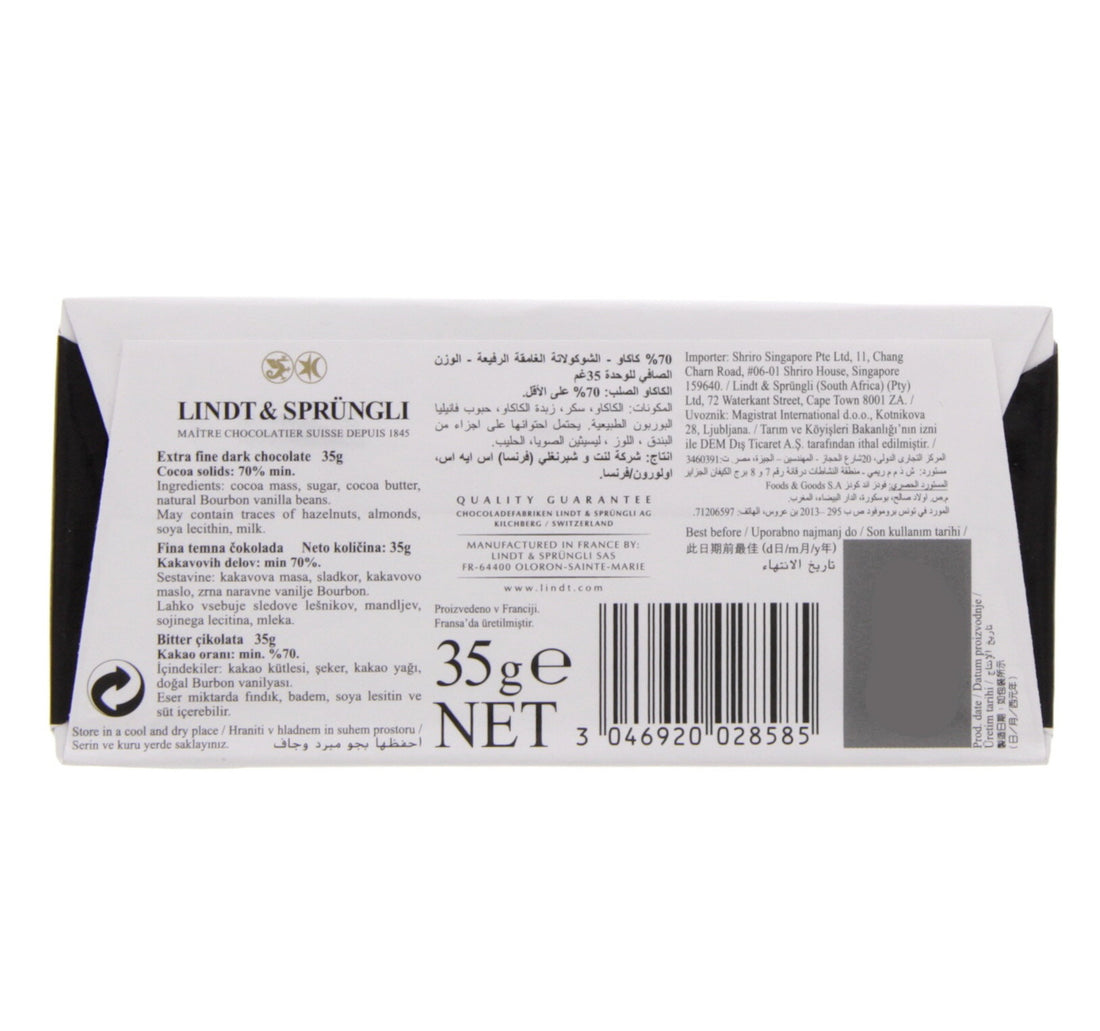 Lindt Excellence Dark Chocolate 35 g