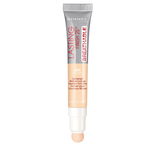 Rimmel London Lasting Finish Breathable Concealer Shade 001 Light Ivory 7ml