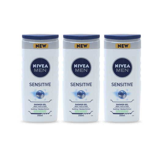 Nivea Shower Gel For Men 3 x 250 ml