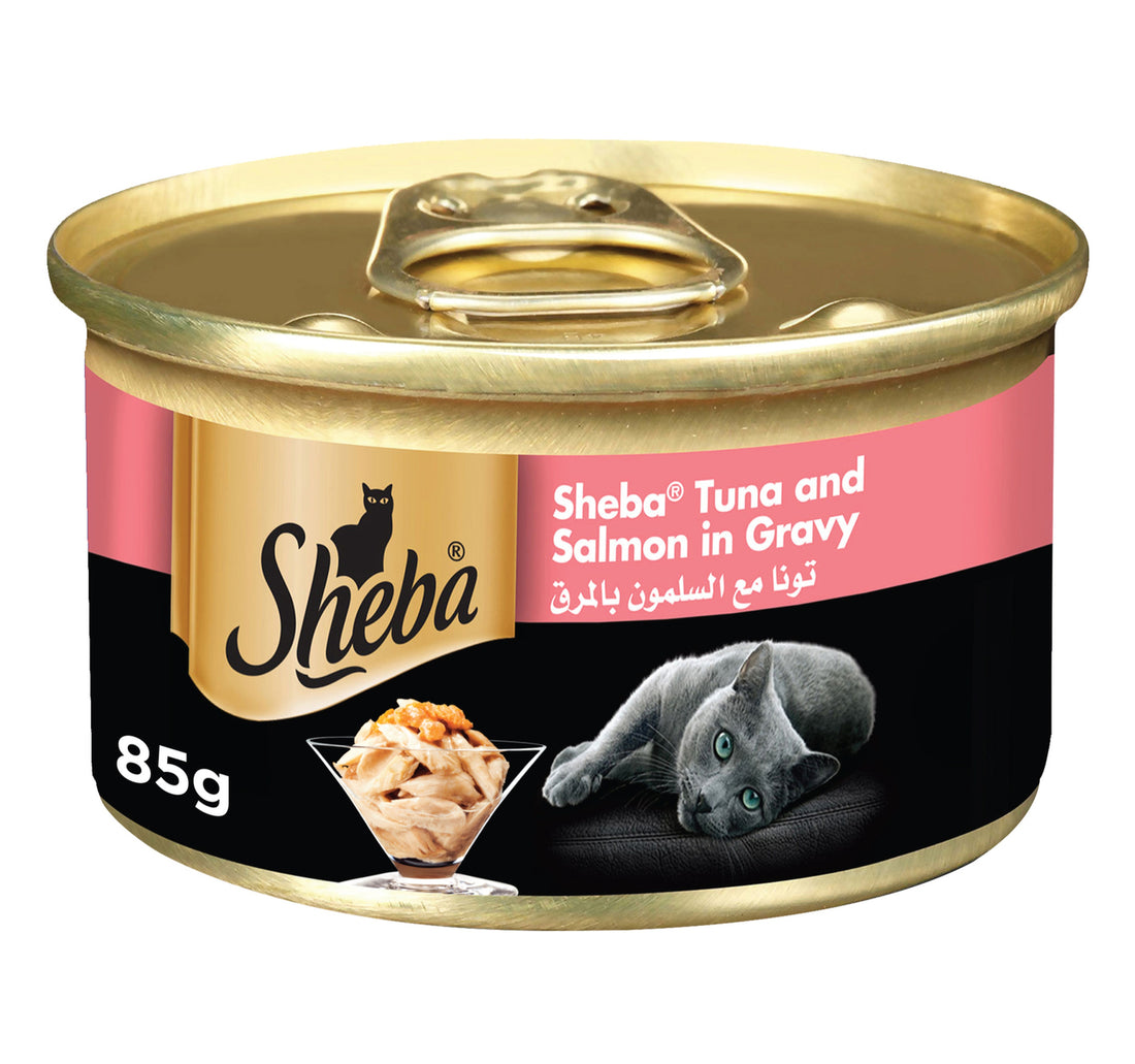 Sheba Tuna & Salmon in Gravy Cat Food 24 x 85 g