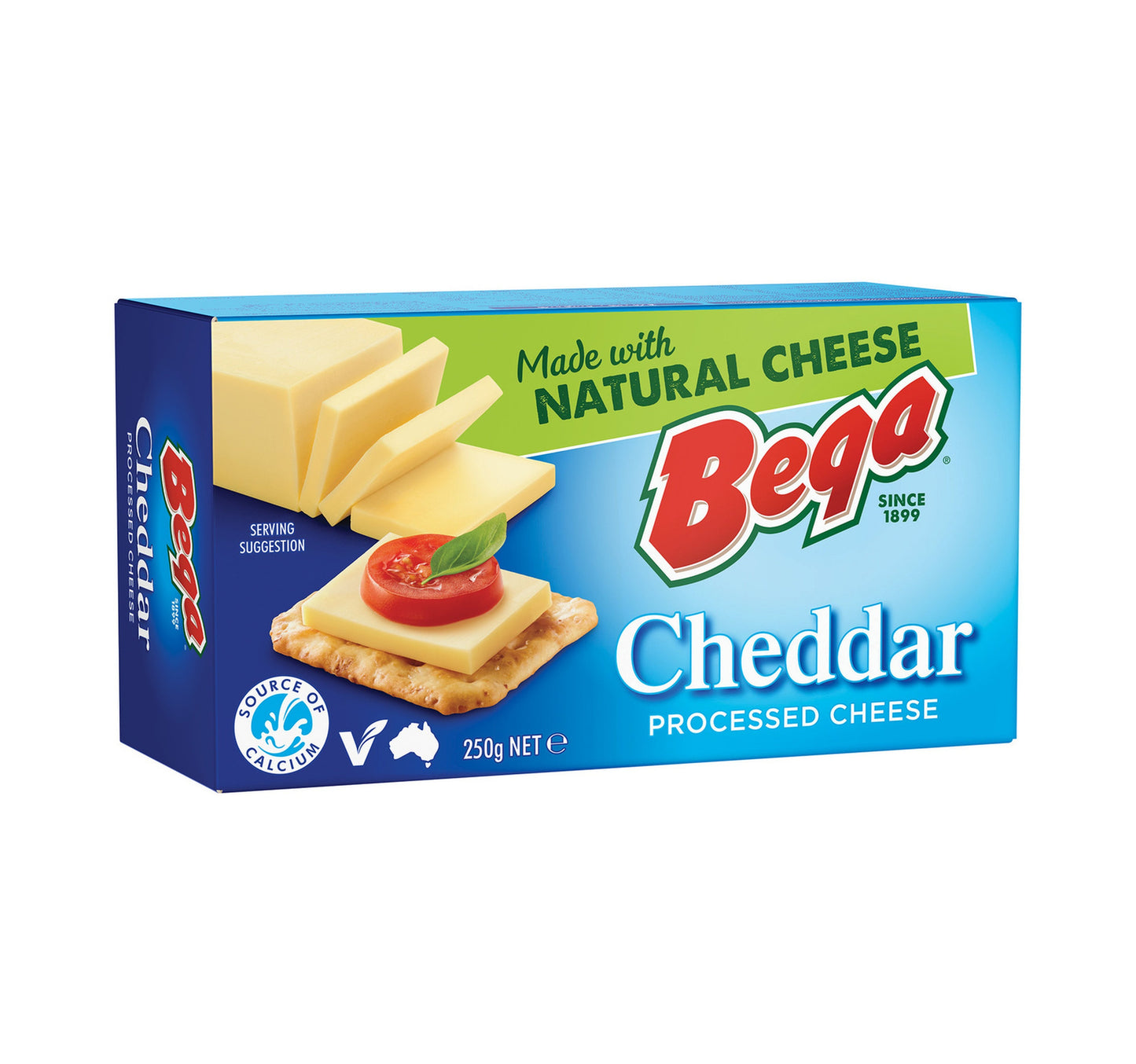 Bega Processed Cheddar Cheese 250 g
