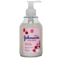 Johnson's Vita-Rich Raspberry & Peony Replenishing Hand Wash 300 ml