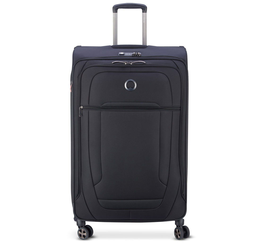 Delsey Helium Deluxe 4 Wheel Soft Trolley, 71 cm, Black