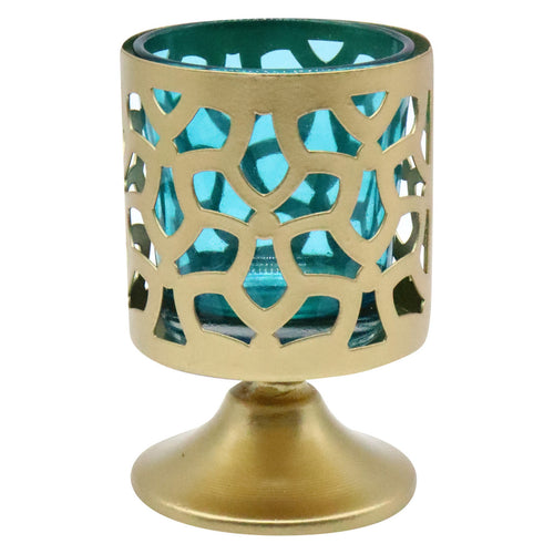 Maple Leaf Enzo Cutwork With Base Candle Holder