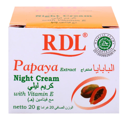 RDL Papaya Extract Night Cream with Vitamin E 20 g