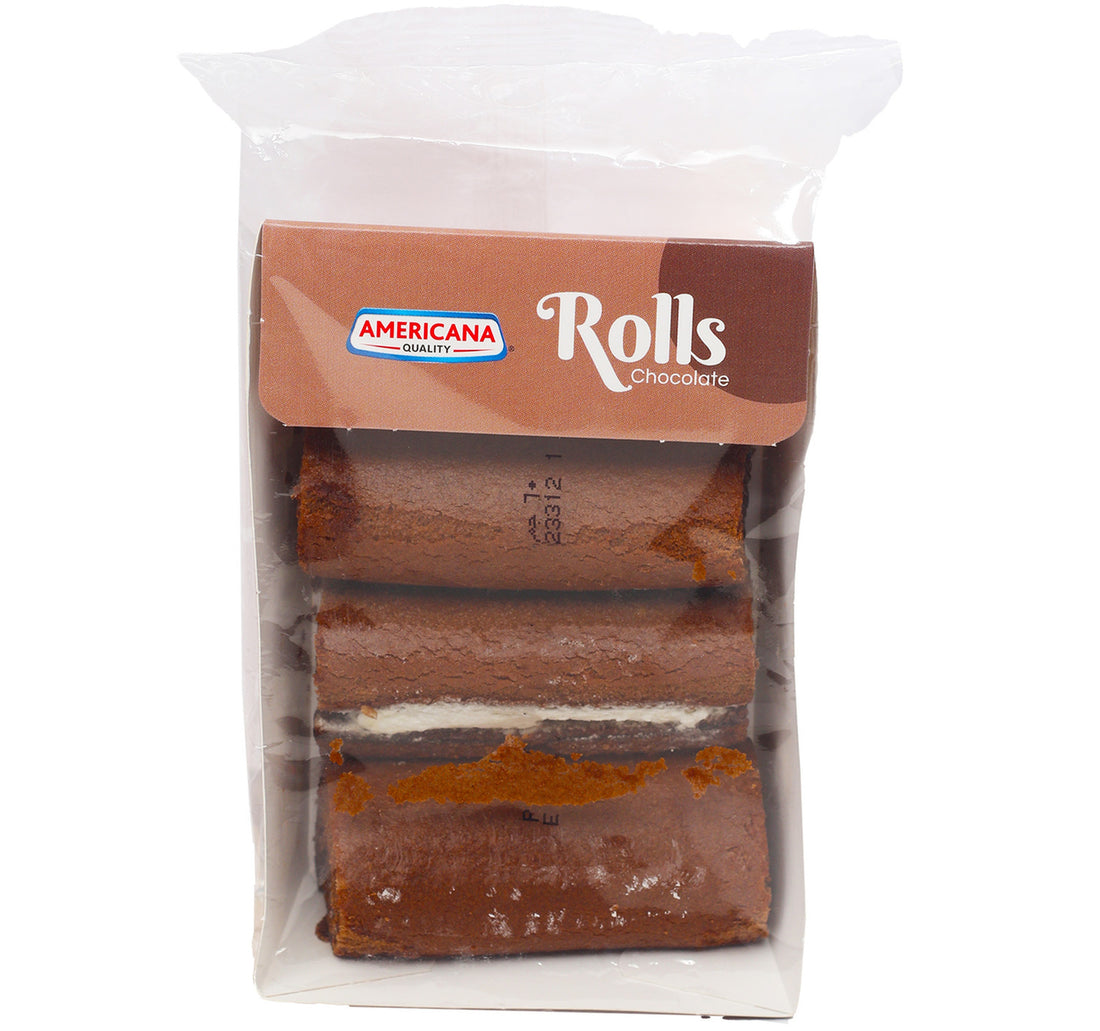 Americana Mini Roll Chocolate Cake 3 pcs 60 g