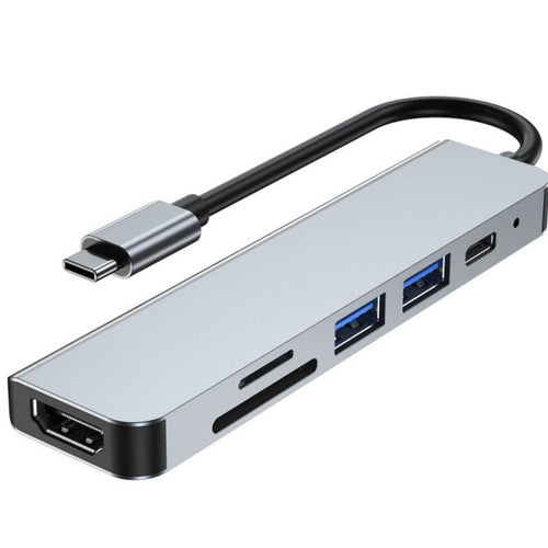 Trands 6 in 1 Multifunctional Type-C Hub Adapter, TR-HB7564
