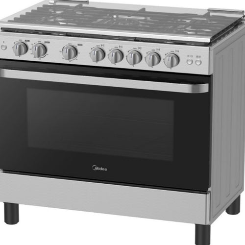 Midea 5 Burner Gas Cooking Range, 90 x 60 cm, MFO-MG36LE(SS)-C