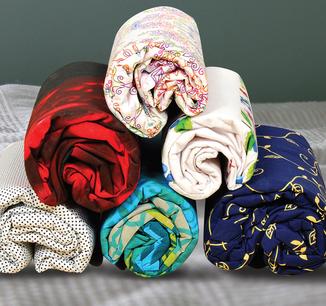 Peacefull Fitted Sheet + Pillow Cover Assorted Size per pc DT01