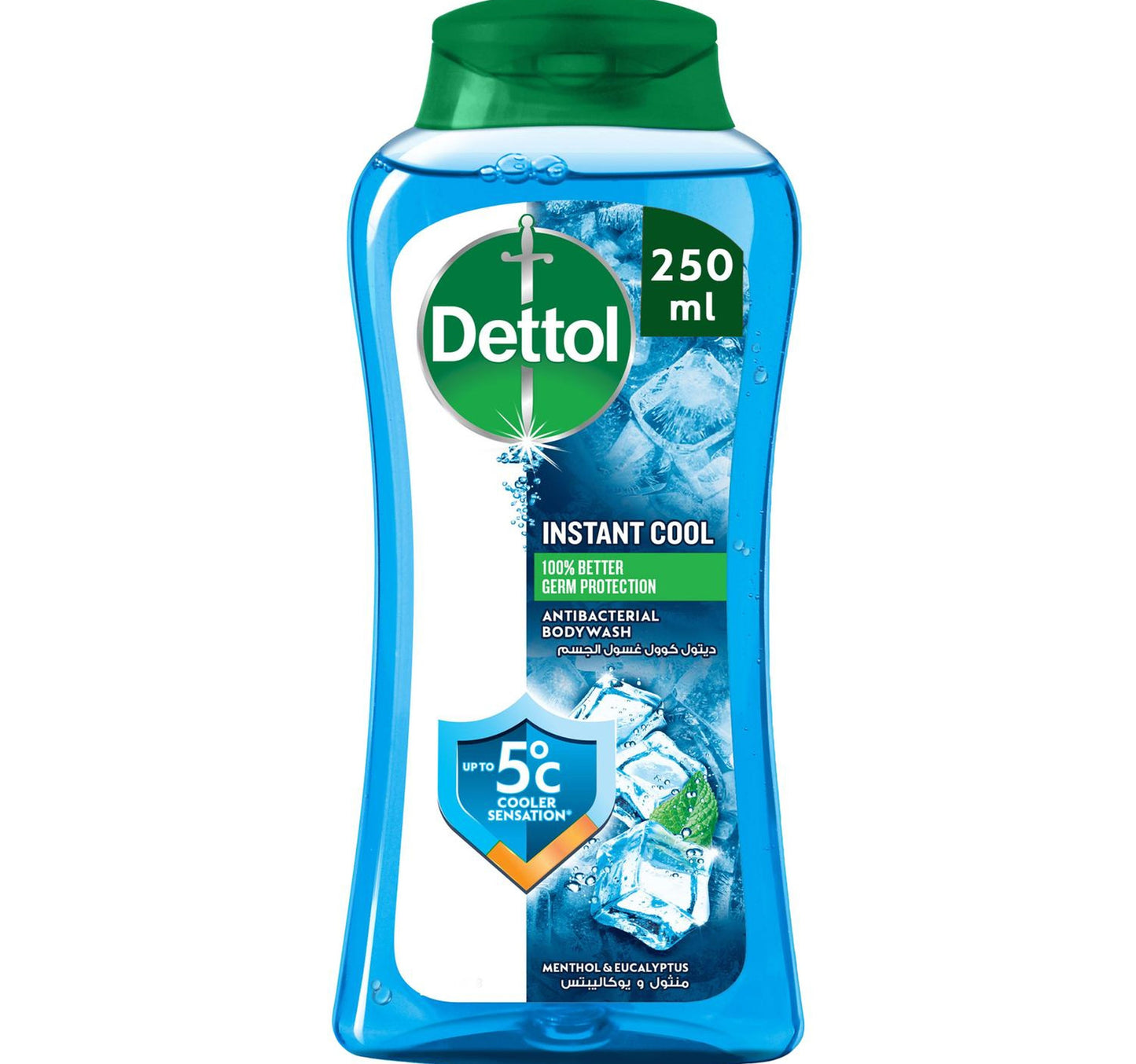 Dettol Cool Shower Gel & Body Wash Menthol & Eucalyptus Scent 250 ml