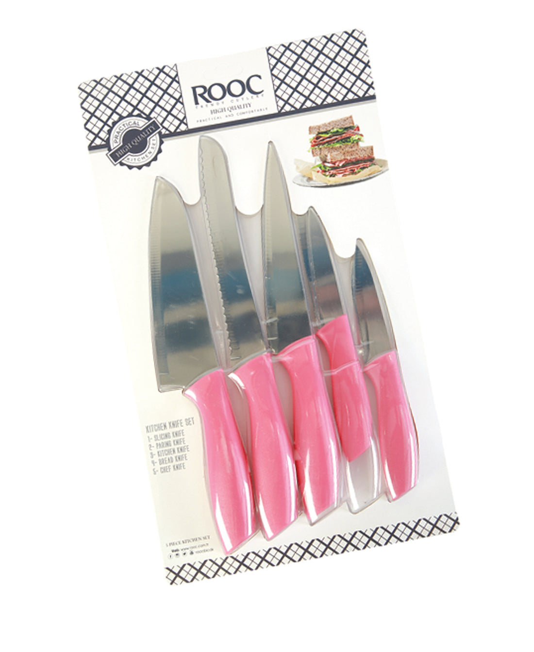 مجموعة سكاكين روك، 5 قطع، KT05-C