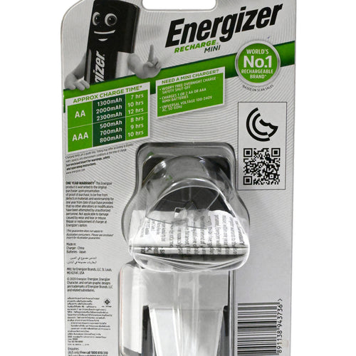 Energizer Mini Charger + Rechargeable AAA Battery CH2PC-900