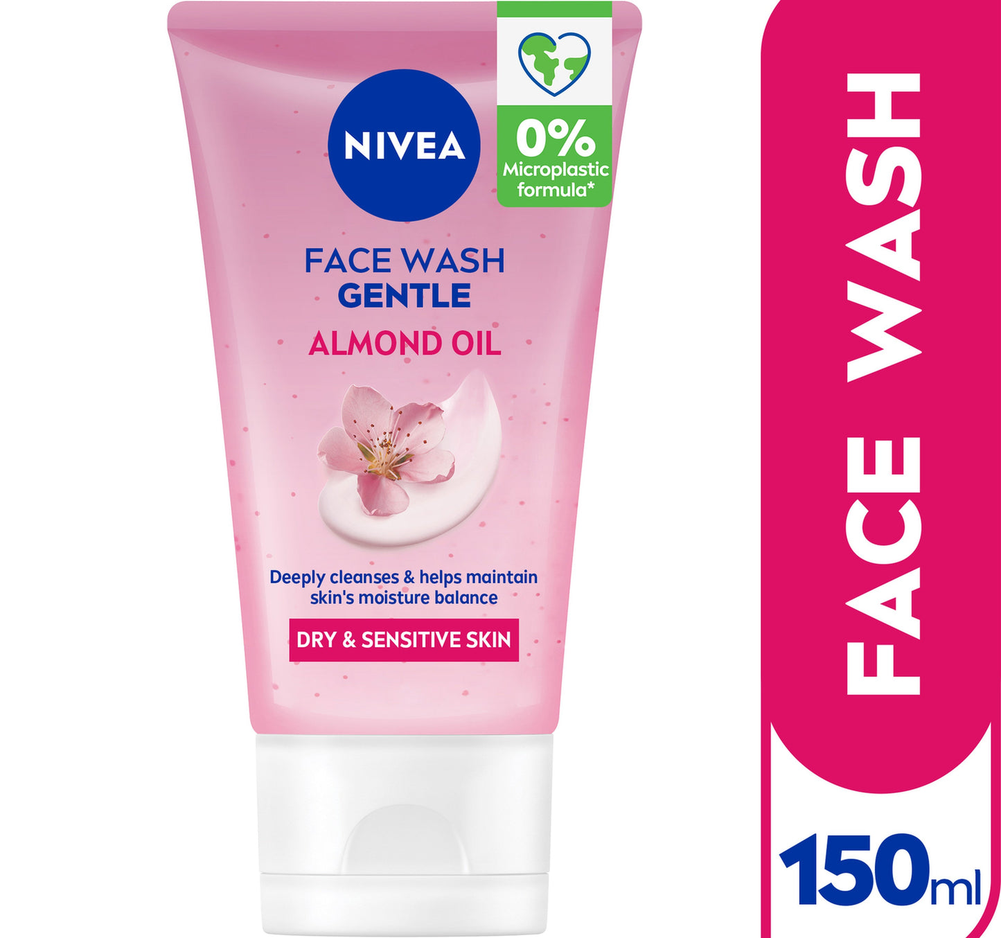 Nivea Gentle Cleansing Face Wash for Dry Skin with Almond Oil 150 ml