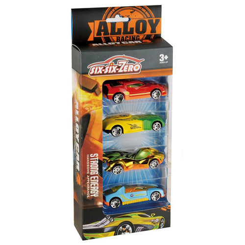 Skid Fusion Die Cast Cars 4Pcs 8649/502 Assorted