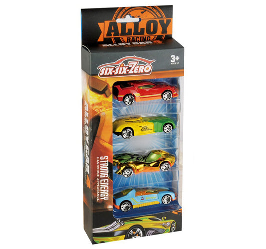 Skid Fusion Die Cast Cars 4Pcs 8649/502 Assorted