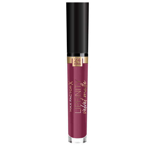 Max Factor Lipfinity Velvet Matte Liquid Lipstick, 050 Satin Berry, 3.5 ml