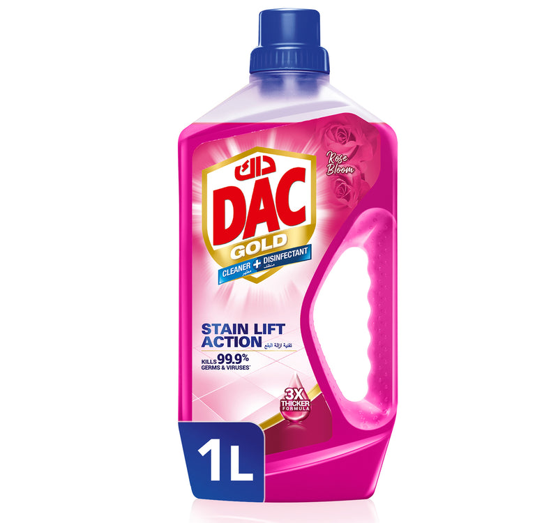 Dac Gold Multi Purpose Cleaner And Disinfectant Rose Bloom 1 Litre