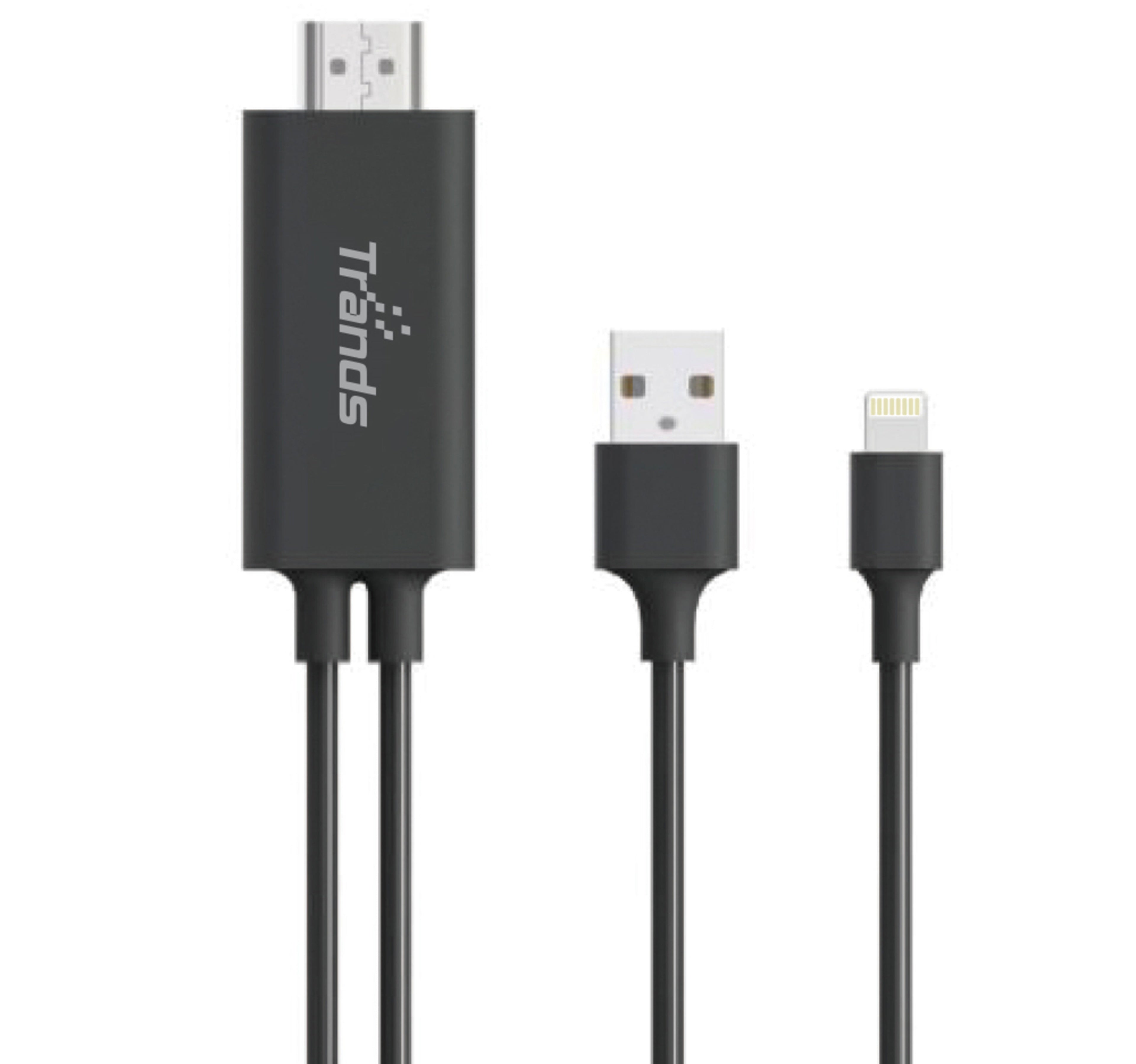 Trands HDMI Adapter Cable Lightning to HDMI Cable for iOS devices CA3174