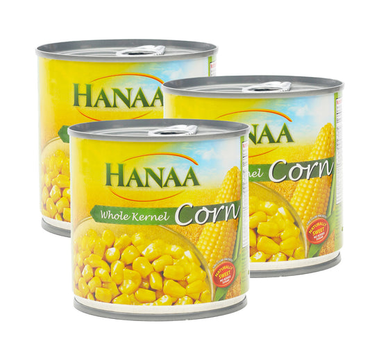 Hanaa Whole Kernel Corn Value Pack 3 x 340 g