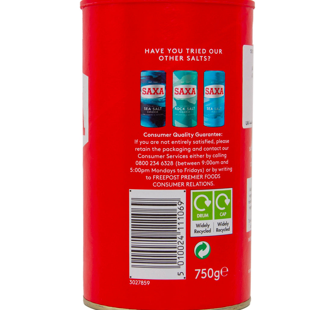 Saxa Table Salt Fine 750 g