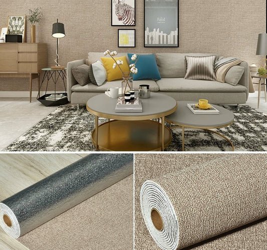 Maple Leaf 3D Waterproof and Moisture-proof Self-adhesive Wall Sticker 50cmx2.8m Vermilion 3588