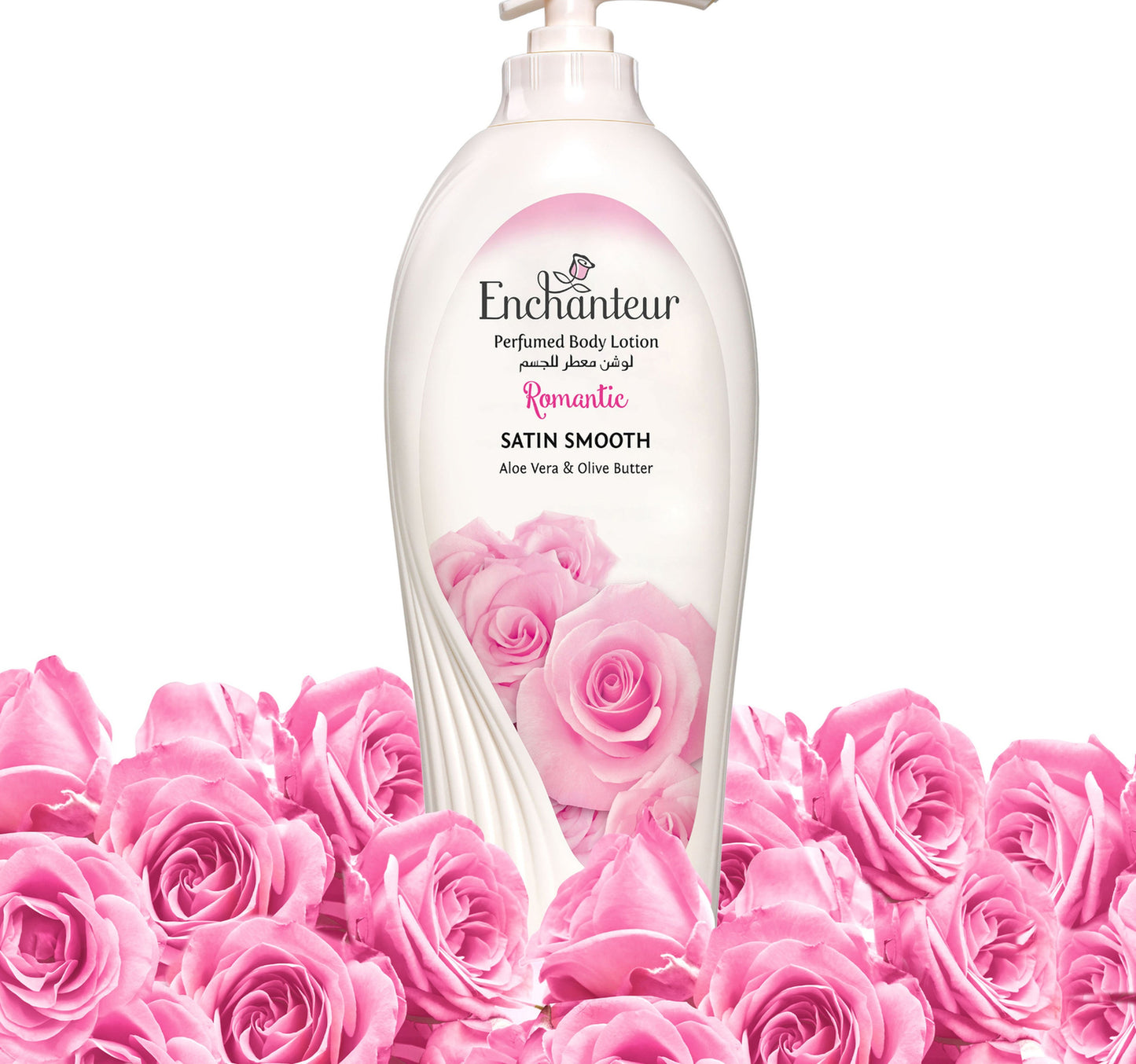 لوشن إنشانتور ساتين سموث رومانسي مع خلاصة الصبار وزبدة الزيتون 500 مل