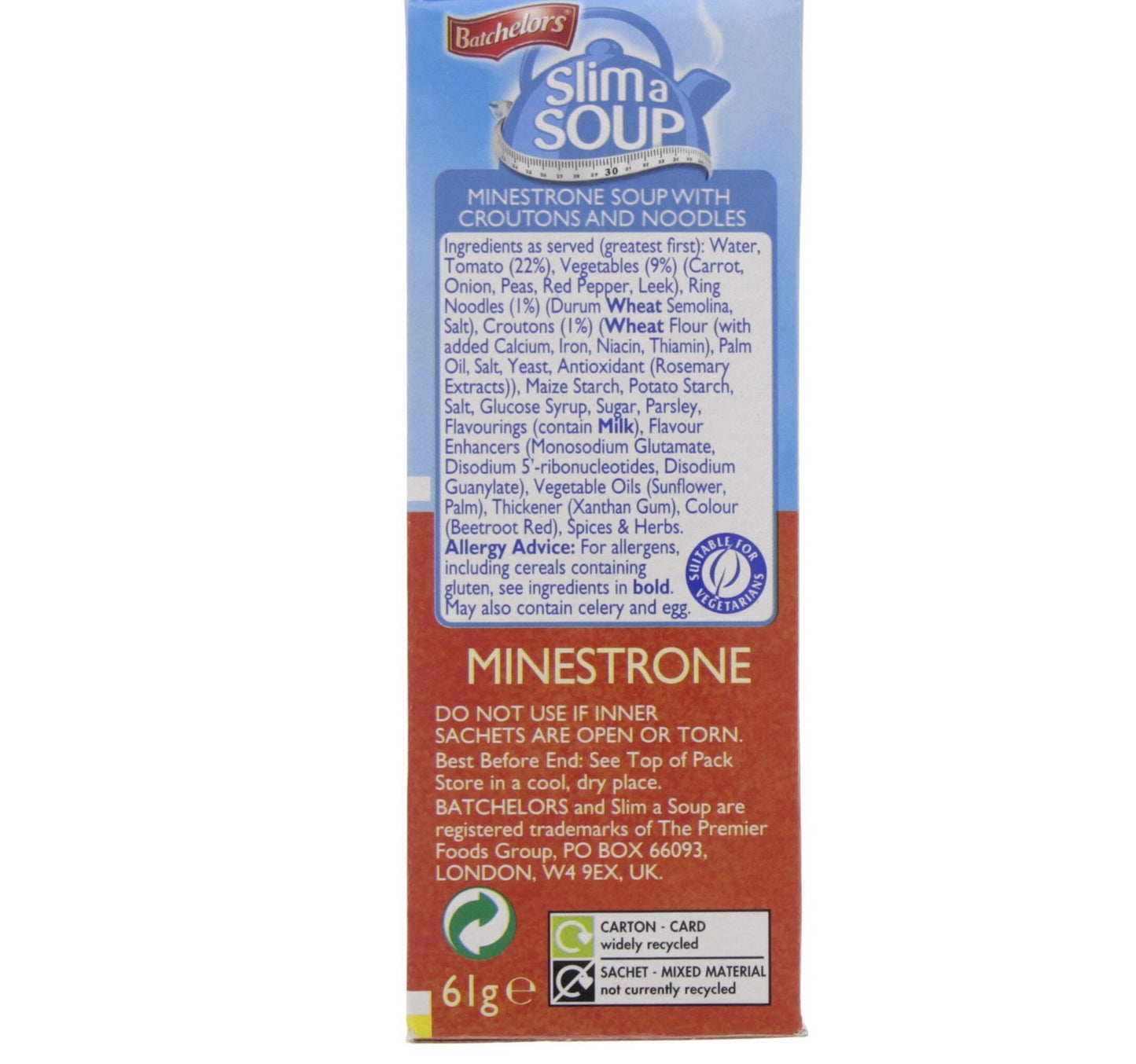 Batchelors Slim A Soup Minestrone with Croutons 61 g