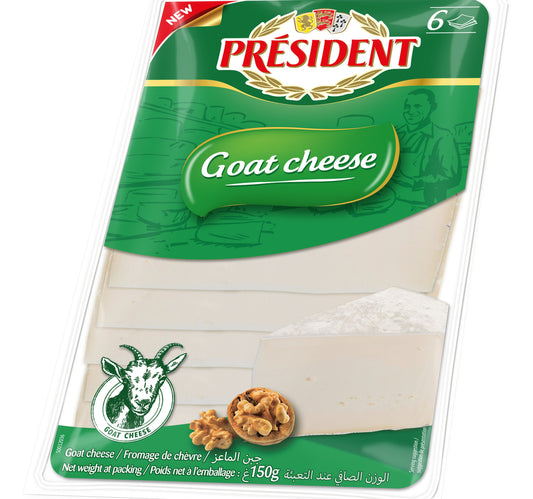 President Goat Sliced Cheese 150 g