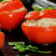 Baked Tomatoes Stuffed Fish