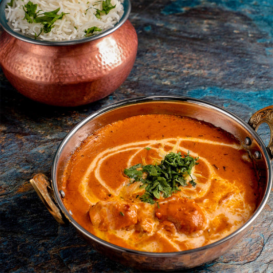 Butter Chicken with White Rice Kitchen by Abeer