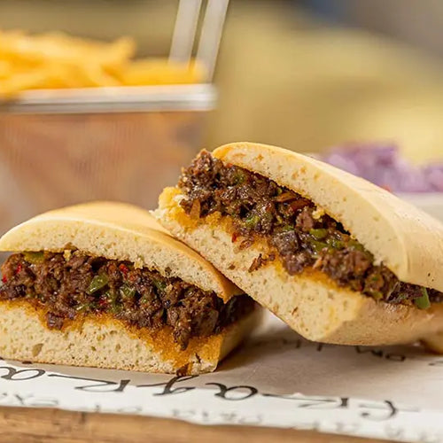 Cheese Steak Sandwich Lemon