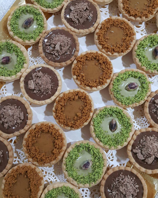 فطيرة تشيز كيك الفستق