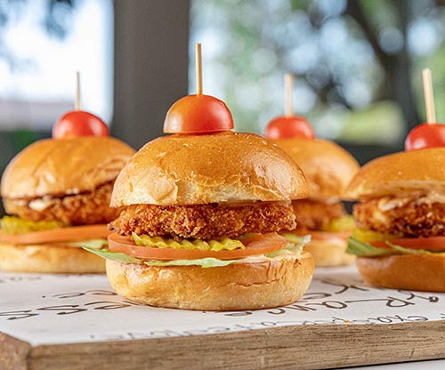 Spicy Sriracha Chicken Sliders